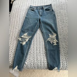 American Eagle Distressed Mom Jeans